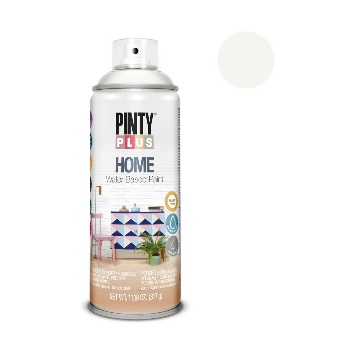 Spraymaling Pintyplus Home HM111 400 ml Neutral White